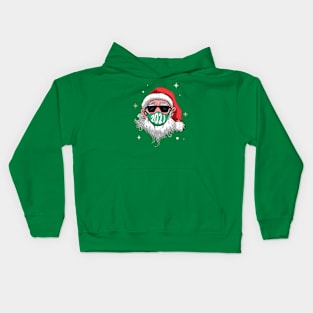 2021 Masked Santa Claus Kids Hoodie